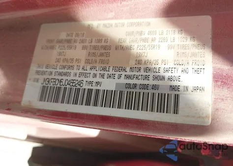 2018 Mazda Cx-5 Touring from USA, damaged, VIN JM3KFBCM6J0465246